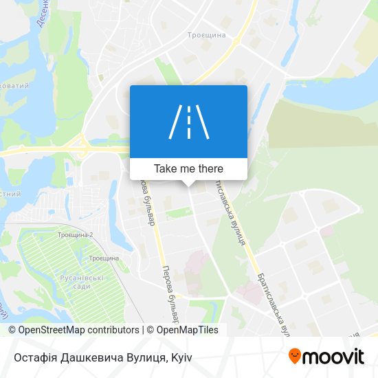 Остафія Дашкевича Вулиця map