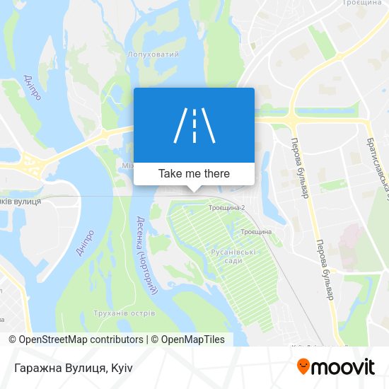 Гаражна Вулиця map