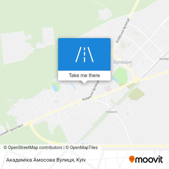 Академіка Амосова Вулиця map
