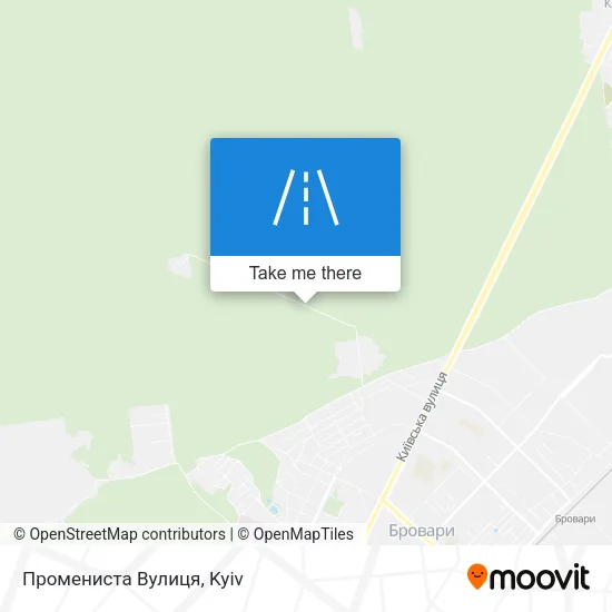 Карта Промениста Вулиця