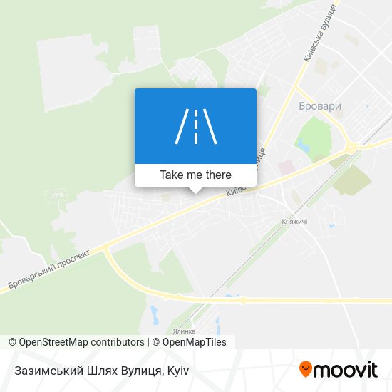 Зазимський Шлях Вулиця map