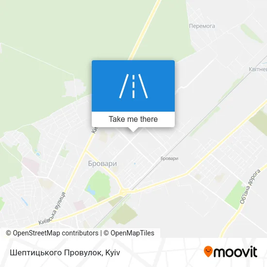 Карта Шептицького Провулок