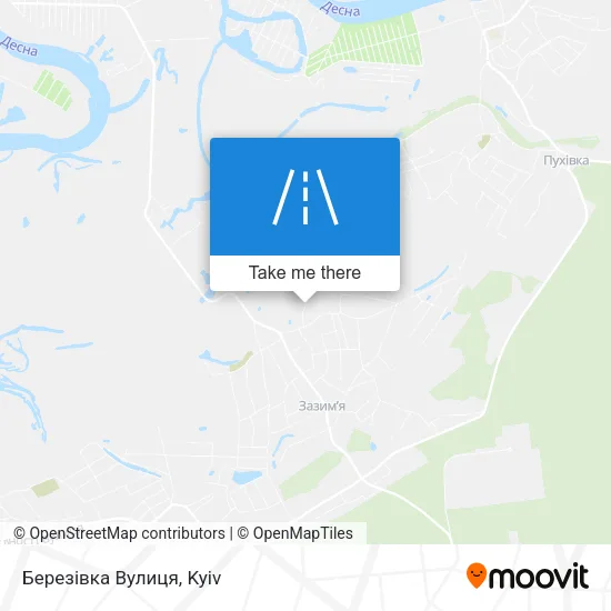 Карта Березівка Вулиця