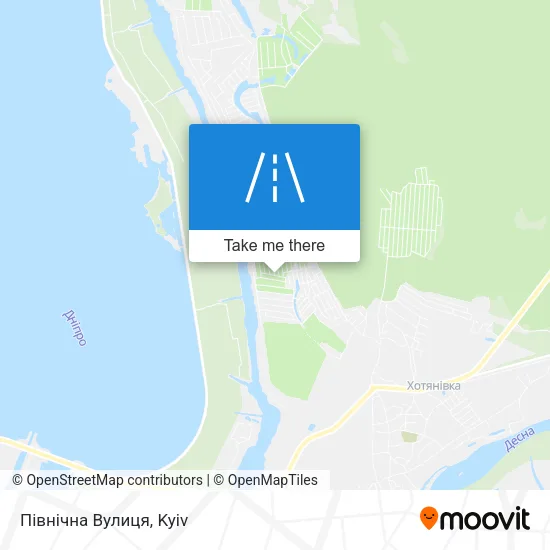 Карта Північна Вулиця