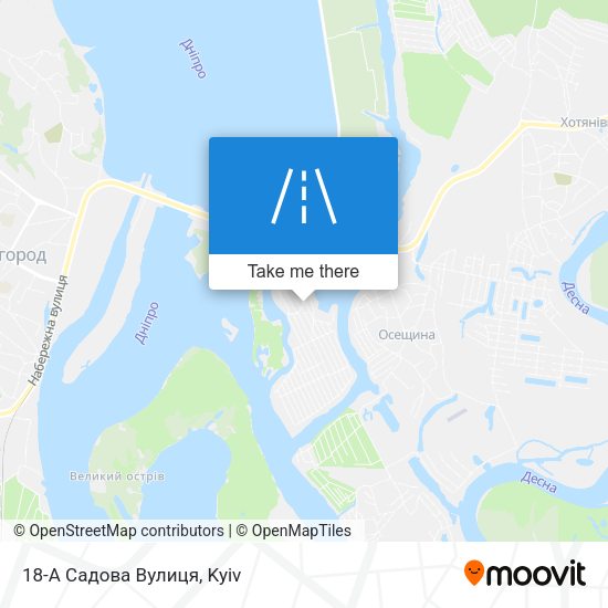 18-А Садова Вулиця map