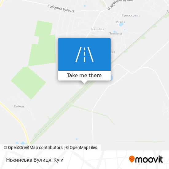 Ніжинська Вулиця map
