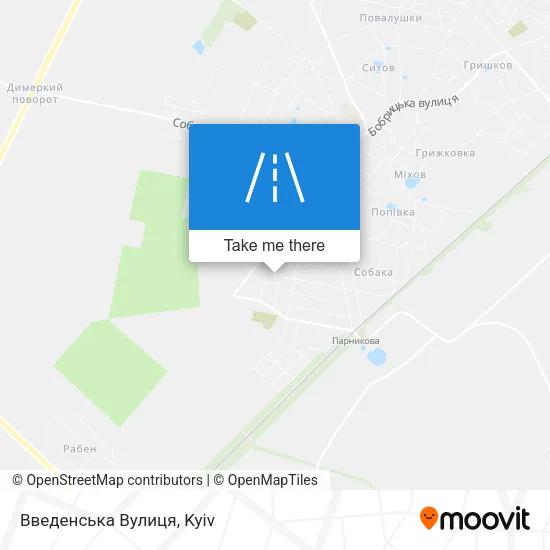Карта Введенська Вулиця