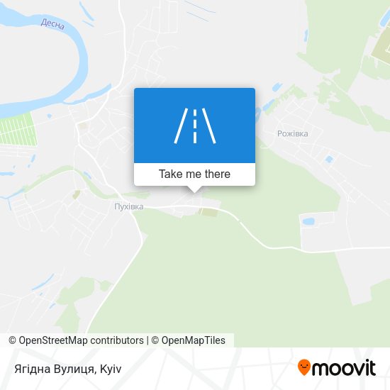 Ягідна Вулиця map