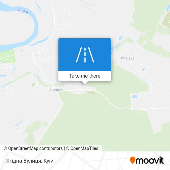 Карта Ягідна Вулиця