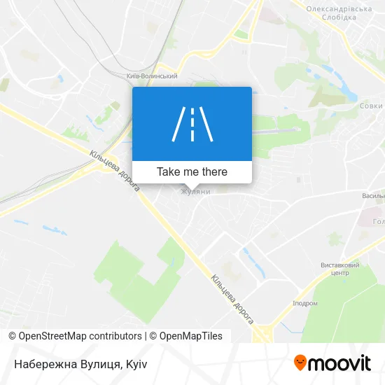Карта Набережна Вулиця