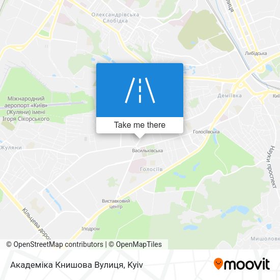 Академіка Книшова Вулиця map