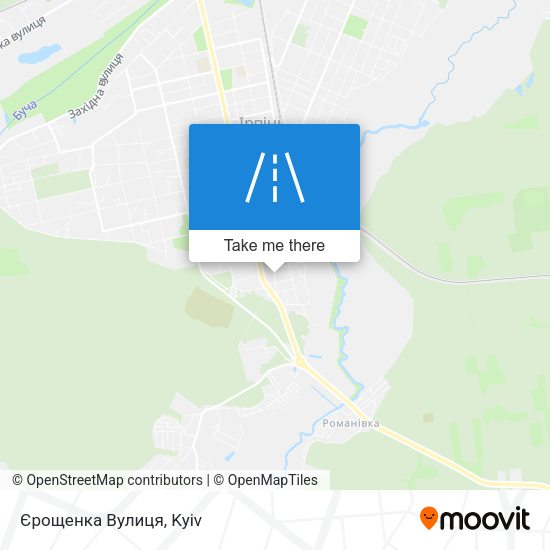 Єрощенка Вулиця map