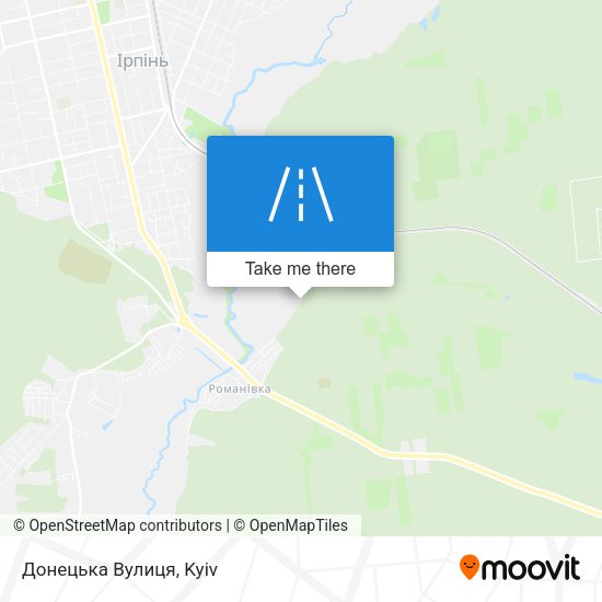 Карта Донецька Вулиця