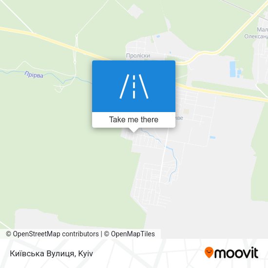Карта Київська Вулиця