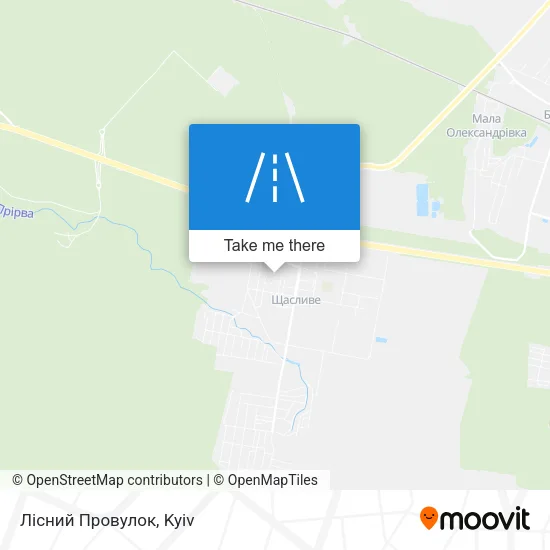 Карта Лісний Провулок