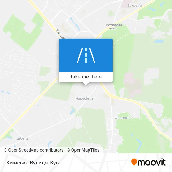 Карта Київська Вулиця