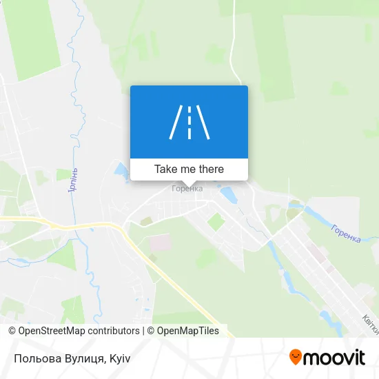 Карта Польова Вулиця