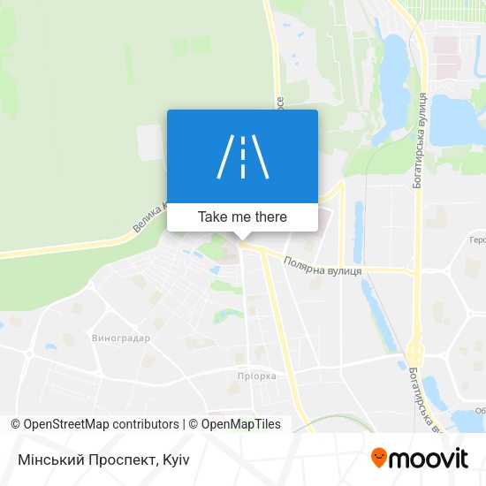 Мінський Проспект map