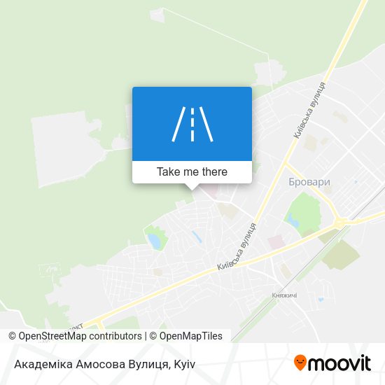 Академіка Амосова Вулиця map