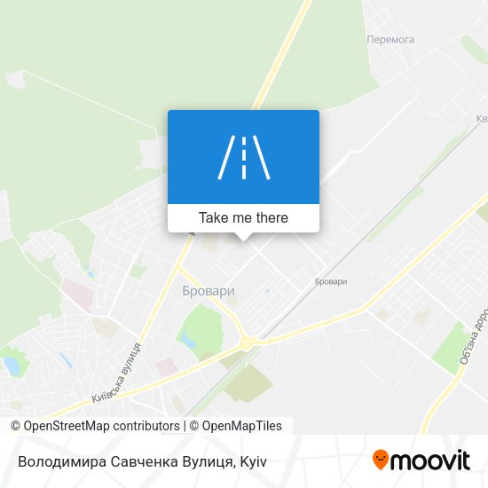 Володимира Савченка Вулиця map