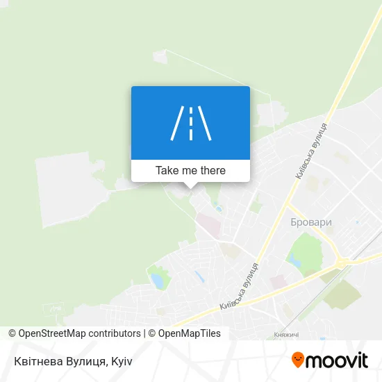 Карта Квітнева Вулиця