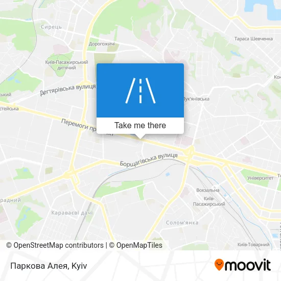 Карта Паркова Алея