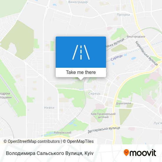 Карта Володимира Сальського Вулиця