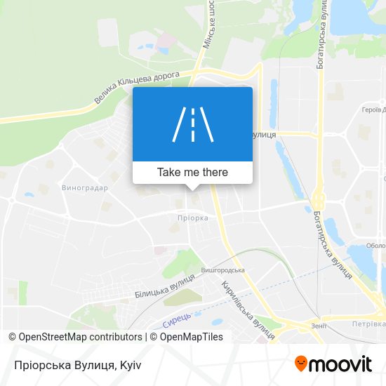 Пріорська Вулиця map