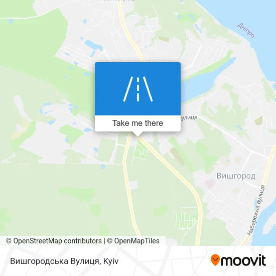 Карта Вишгородська Вулиця