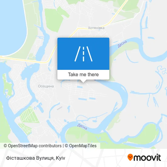 Карта Фісташкова Вулиця