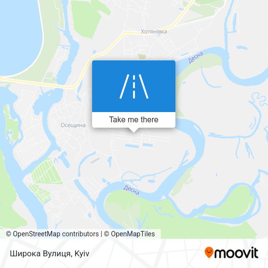 Широка Вулиця map