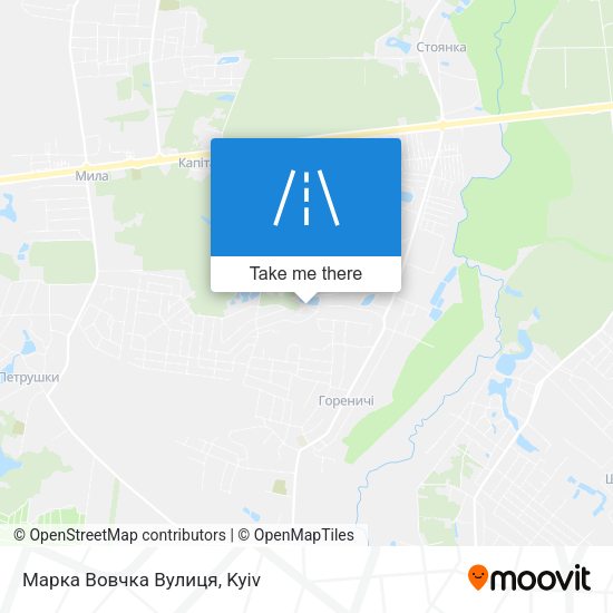 Марка Вовчка Вулиця map