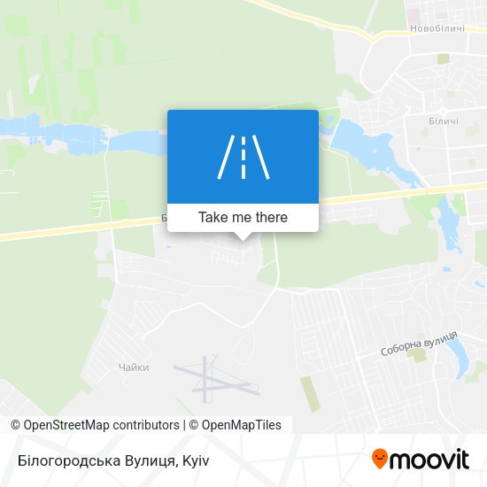 Білогородська Вулиця map
