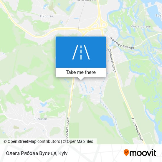 Олега Рябова Вулиця map