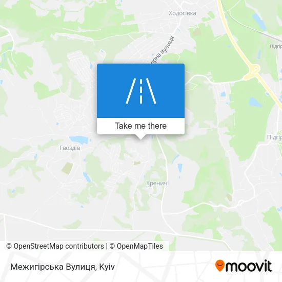 Карта Межигірська Вулиця
