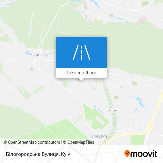 Білогородська Вулиця map