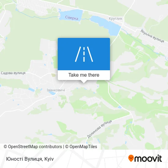 Карта Юності Вулиця
