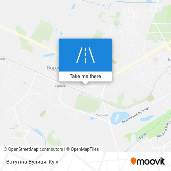 Карта Ватутіна Вулиця