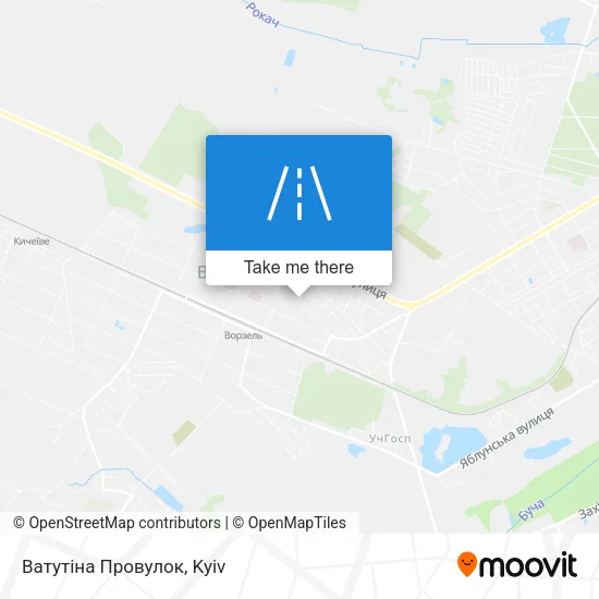 Карта Ватутіна Провулок