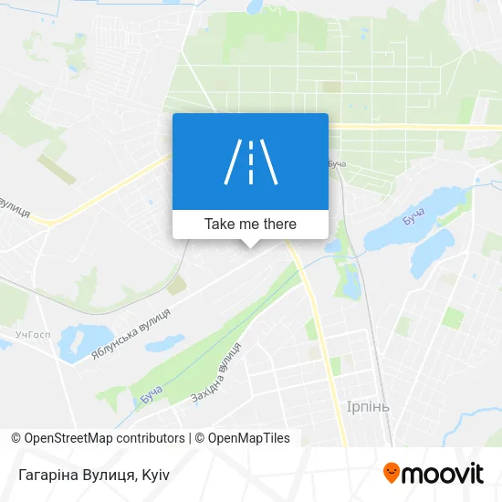 Карта Гагаріна Вулиця