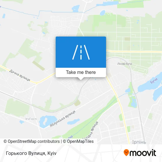 Карта Горького Вулиця