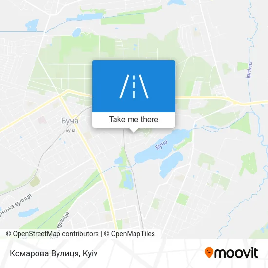 Карта Комарова Вулиця