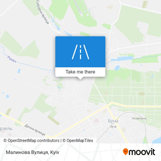 Малинова Вулиця map