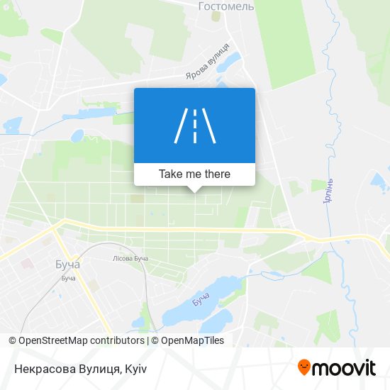 Некрасова Вулиця map