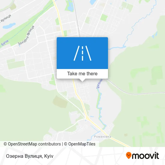 Карта Озерна Вулиця