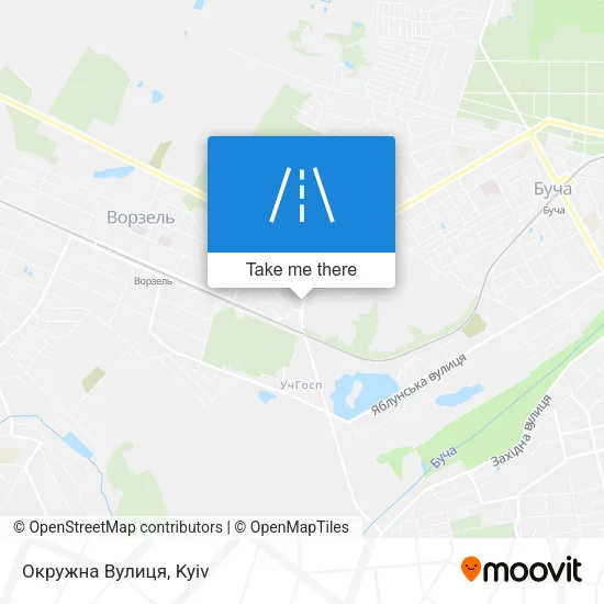 Карта Окружна Вулиця