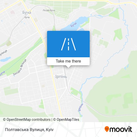 Полтавська Вулиця map