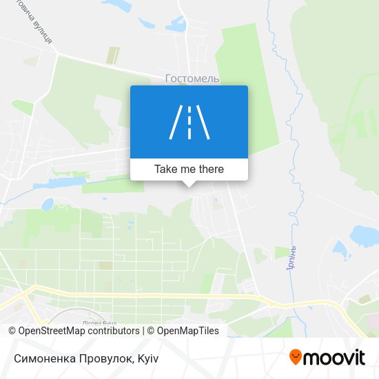 Симоненка Провулок map