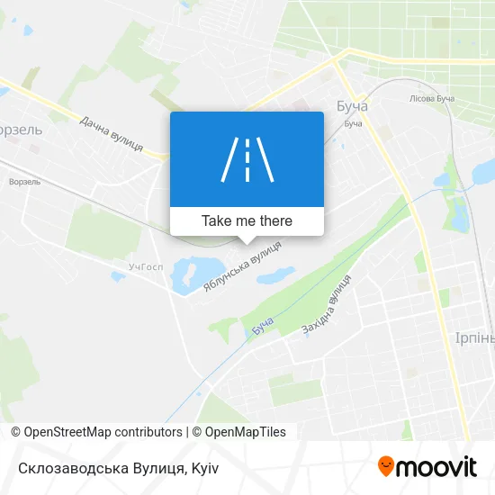 Карта Склозаводська Вулиця