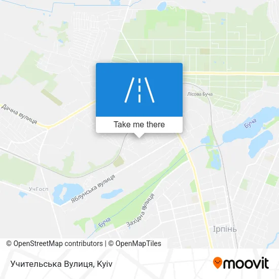 Карта Учительська Вулиця